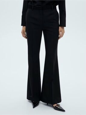 MANGO Suit Pants with Satin Details | Size 8 | NWT